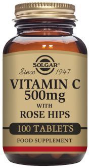 Vitamin C 500 mg Hagebutten 100 Tabletten