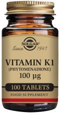 Natürliches Vitamin K 100 mcg 100 Tabletten