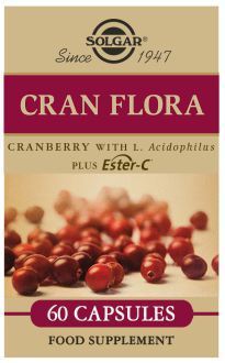 Cran Flora mit Probiotika Plus Ester-C 60 pflanzliche Kapseln