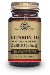 Vitamin D3 2200 ui (55 μg) (Cholecalciferol) 100 Kapseln