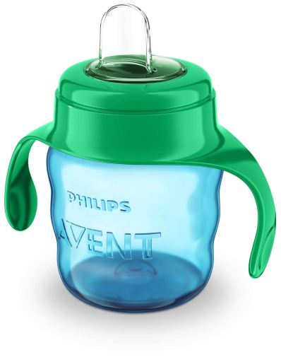 Infantiles Glas mit grünem weichem Mundstück 200 ml