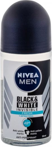 Roll on Men Invisible For Black &amp; White Fresh 48h Deodorant 50ml