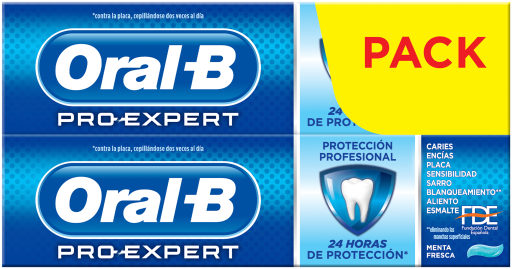 Pack 2 Zahnpasten Pro-Expert professioneller Schutz 75 ml