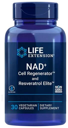 NAD+ Cell Regenerator und Resveratrol 30 Kapseln
