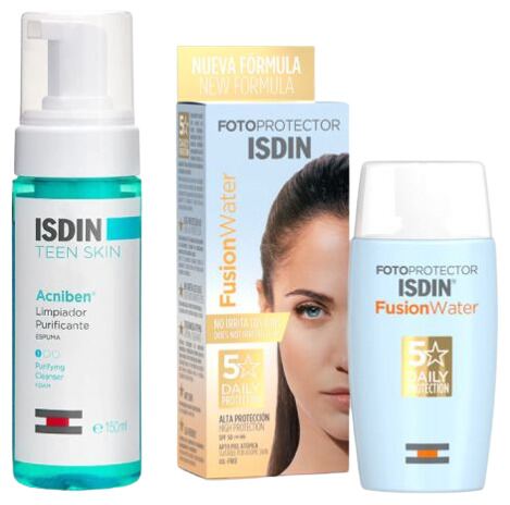 Fusion Water Sunscreen SPF 50 50 ml + Purifying Cleanser 150 ml